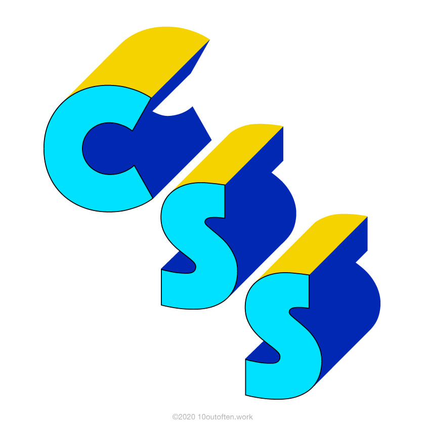CSSの立体マーク